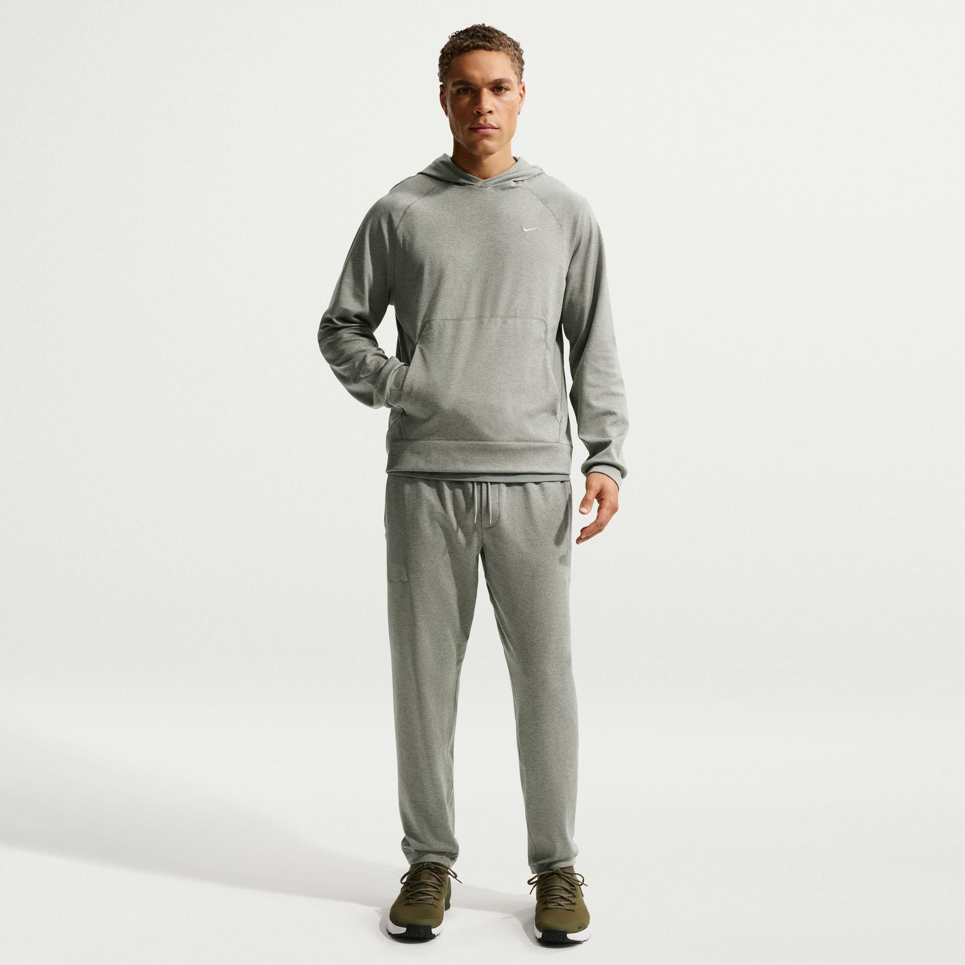 Nike Mens Primary NanoKnit Dri-Fit Pullover Hoodie - Green Denim Exchange
