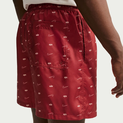 Nike Mens Sportswear Club Woven Flow Shorts - Team Crimson Denim Exchange