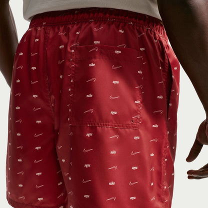 Nike Mens Sportswear Club Woven Flow Shorts - Team Crimson Denim Exchange