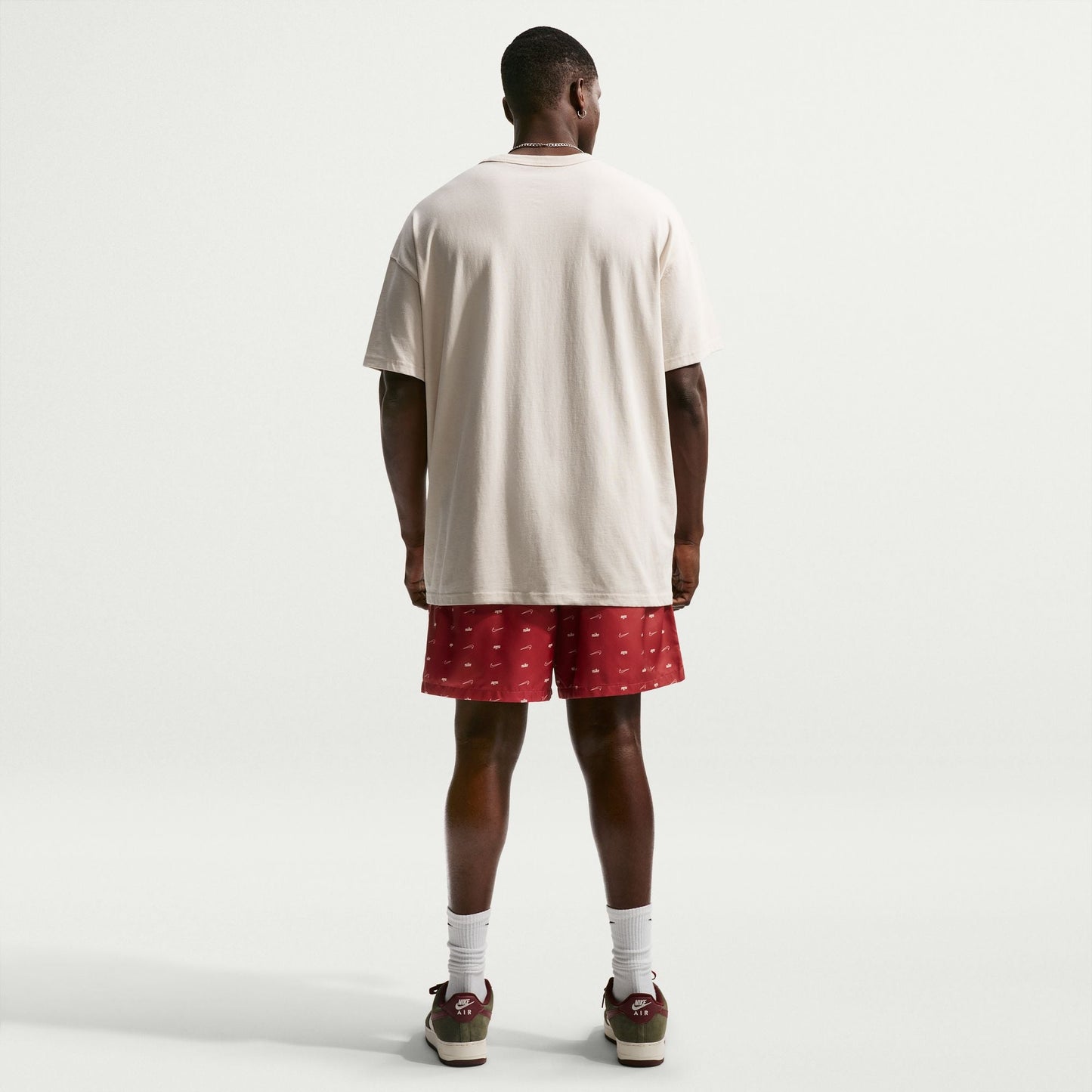 Nike Mens Sportswear Club Woven Flow Shorts - Team Crimson Denim Exchange