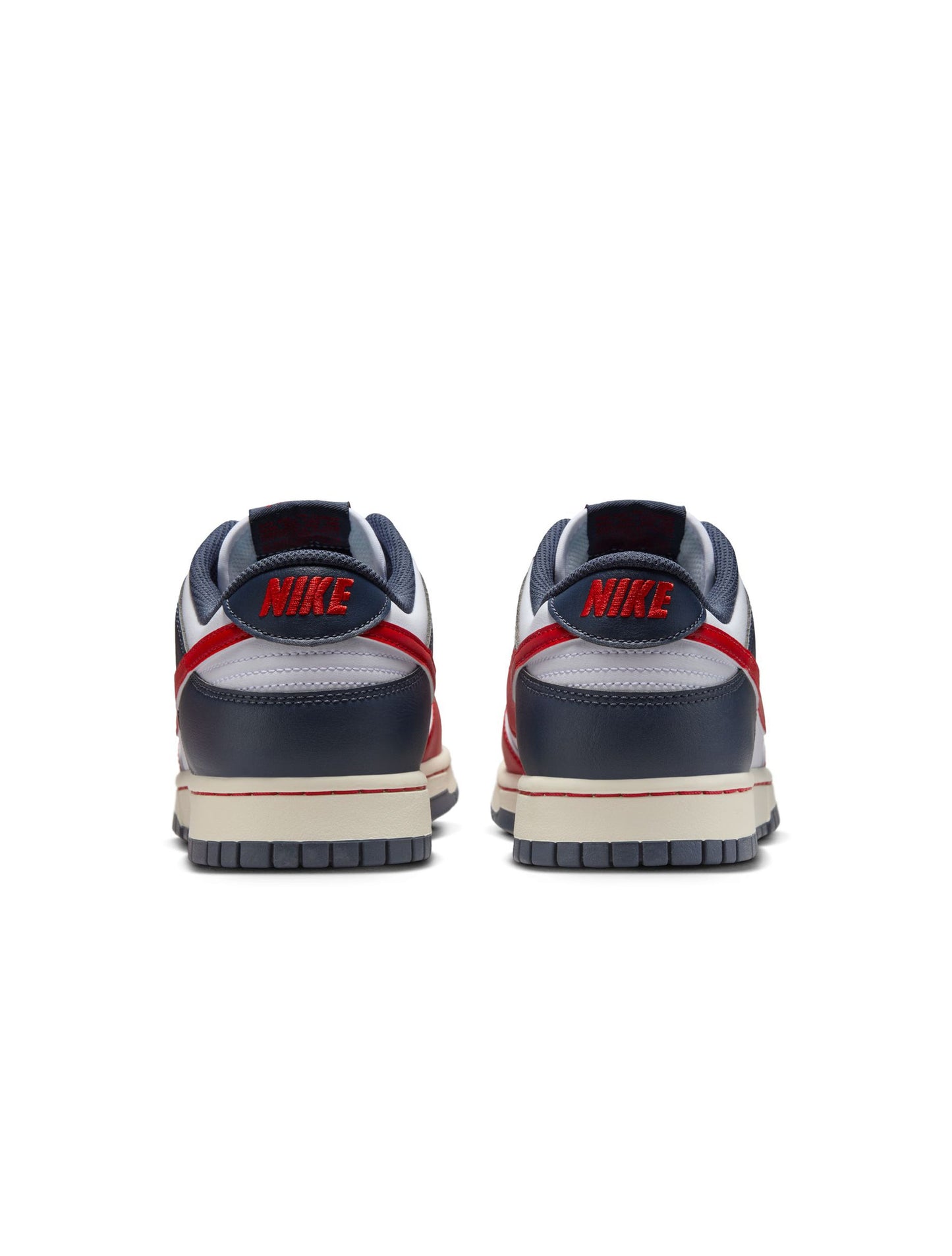 Nike Mens Dunk Low Retro  - White/University Red Denim Exchange