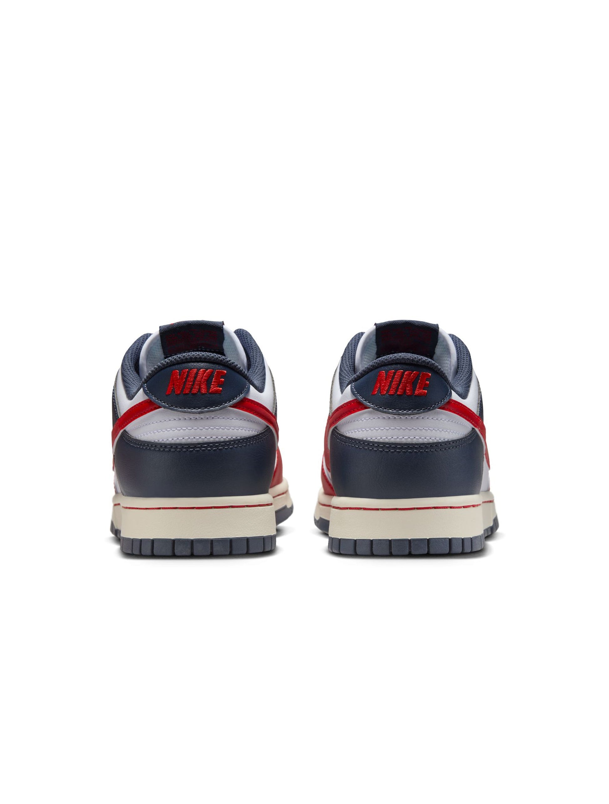 Nike Mens Dunk Low Retro  - White/University Red Denim Exchange