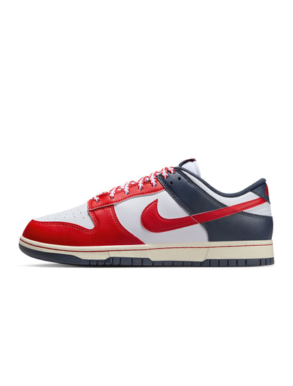 Nike Mens Dunk Low Retro  - White/University Red Denim Exchange