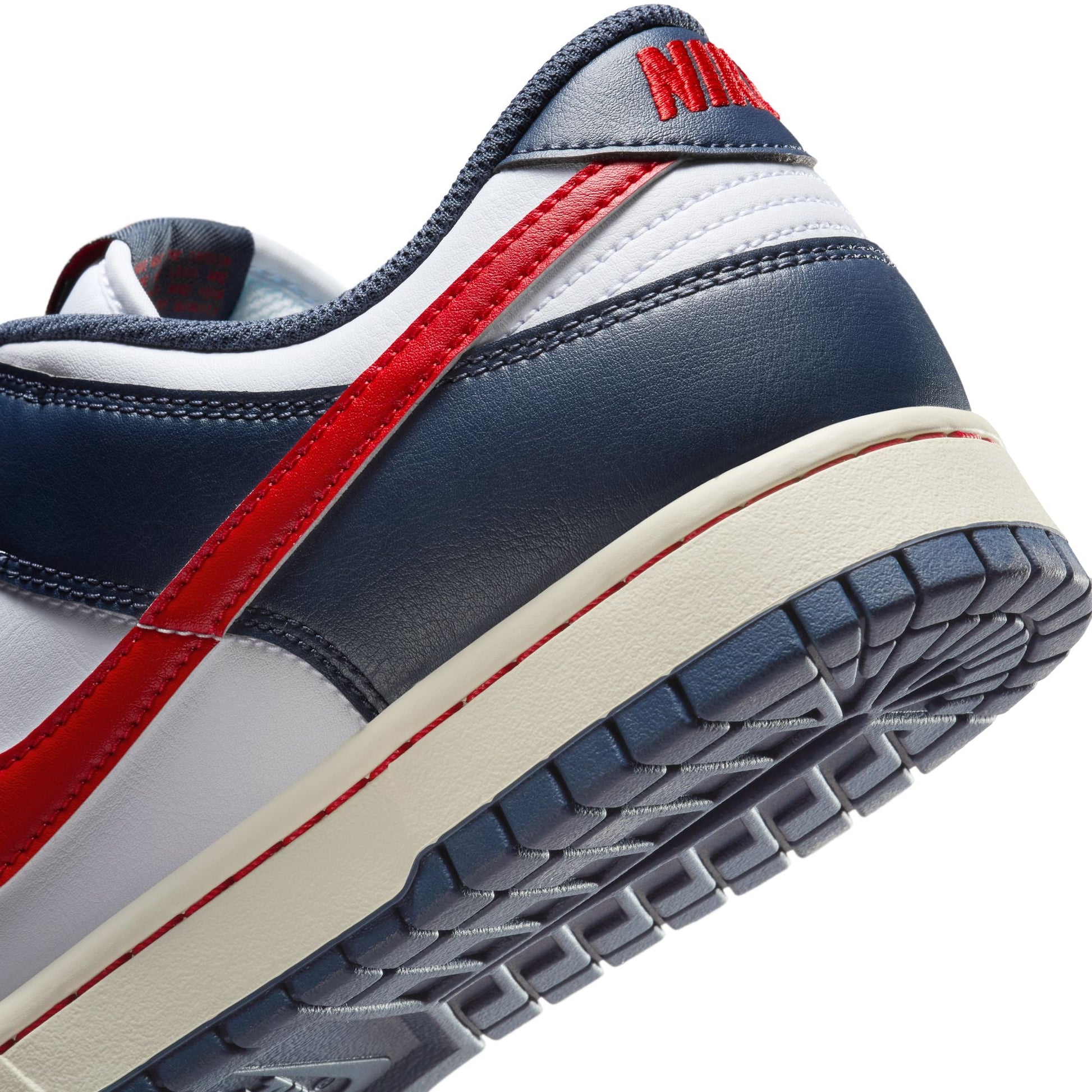 Nike Mens Dunk Low Retro  - White/University Red Denim Exchange