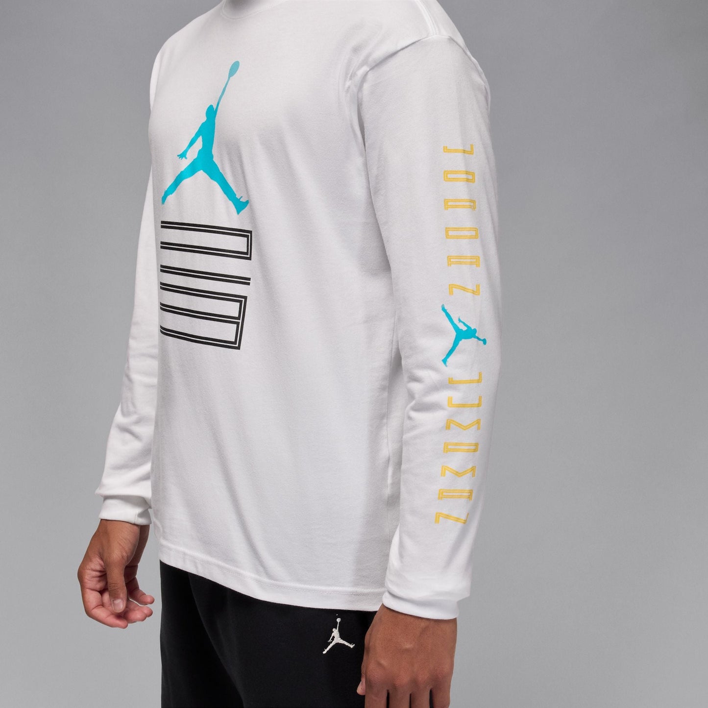 Air Jordan Mens Gamma Long Sleeve - White Denim Exchange