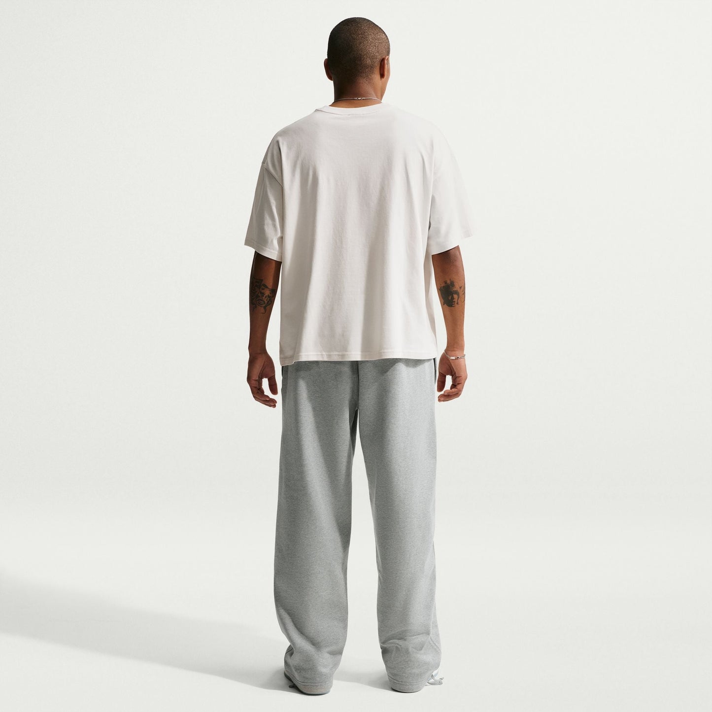 Nike Mens Solo Swoosh Joggers - Grey/White Denim Exchange