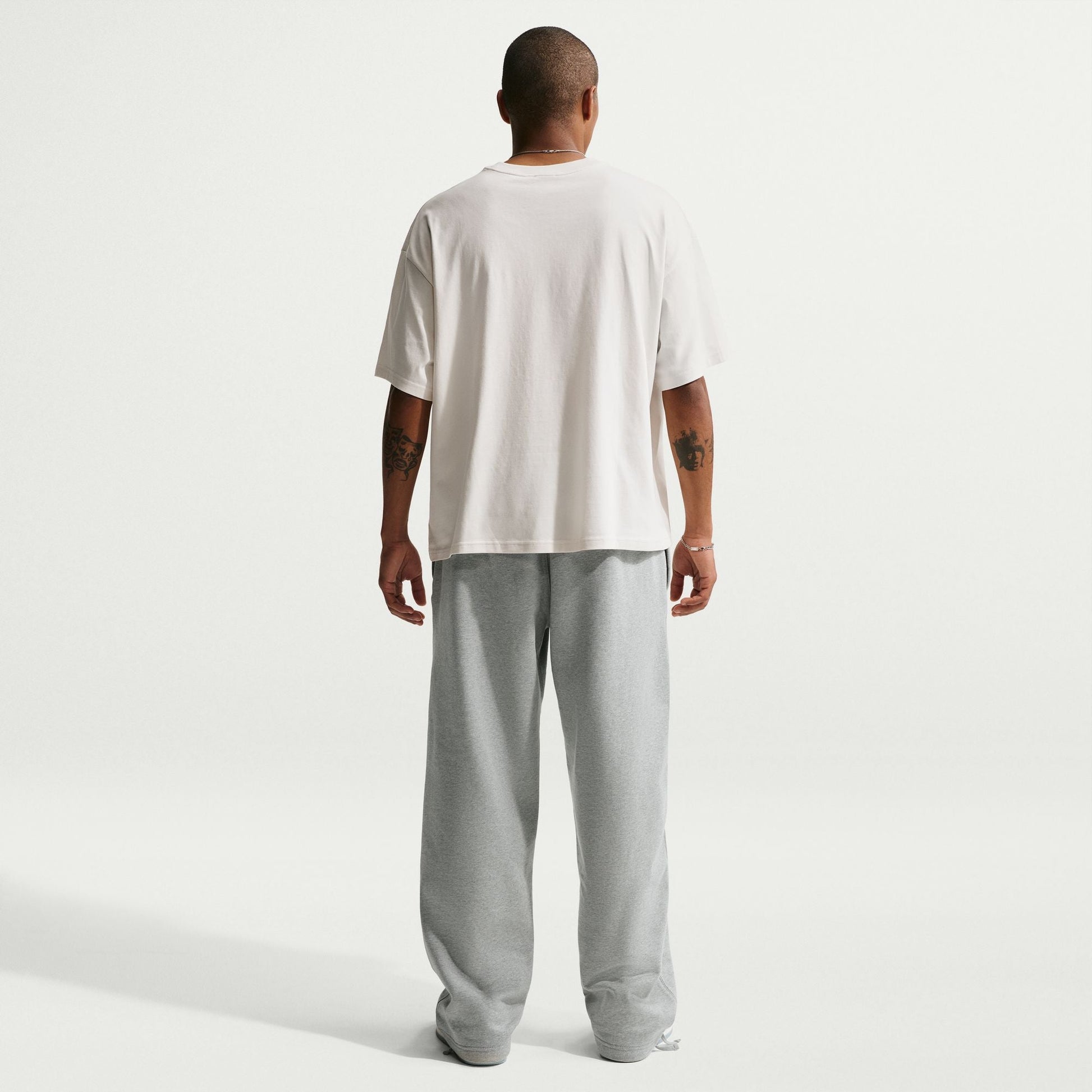 Nike Mens Solo Swoosh Joggers - Grey/White Denim Exchange
