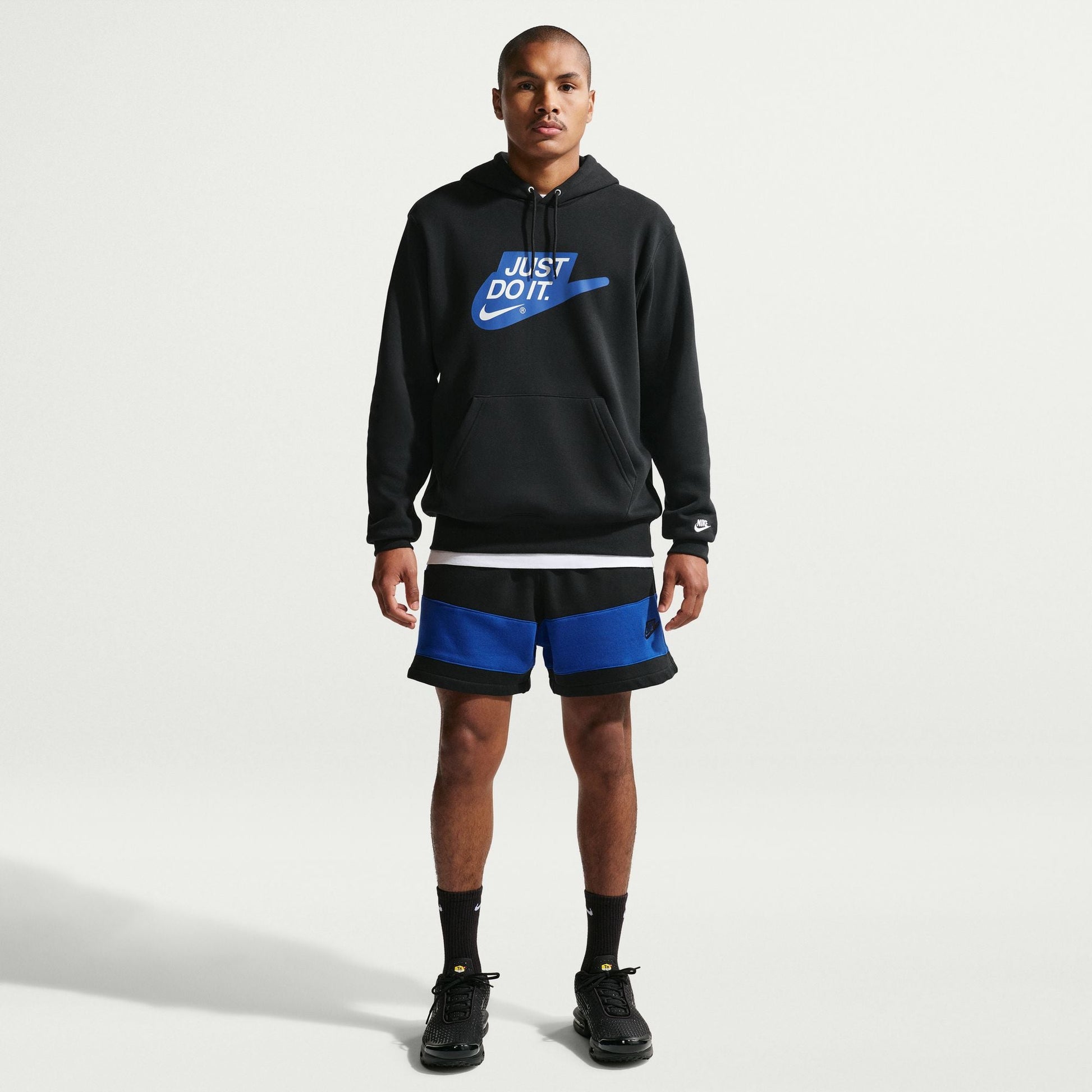 Nike Mens Fleece Hoodie - Black Denim Exchange
