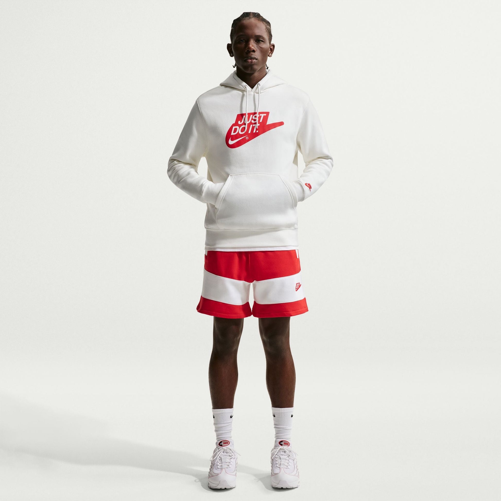 Nike Mens Fleece Hoodie - Sail Denim Exchange