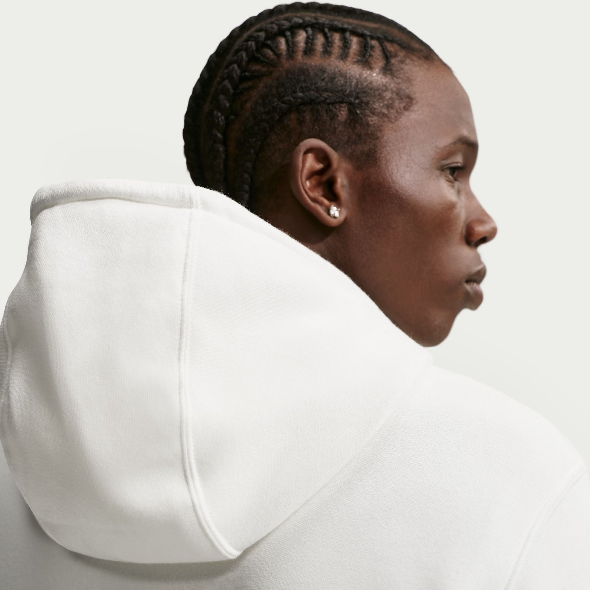 Nike Mens Fleece Hoodie - Sail Denim Exchange
