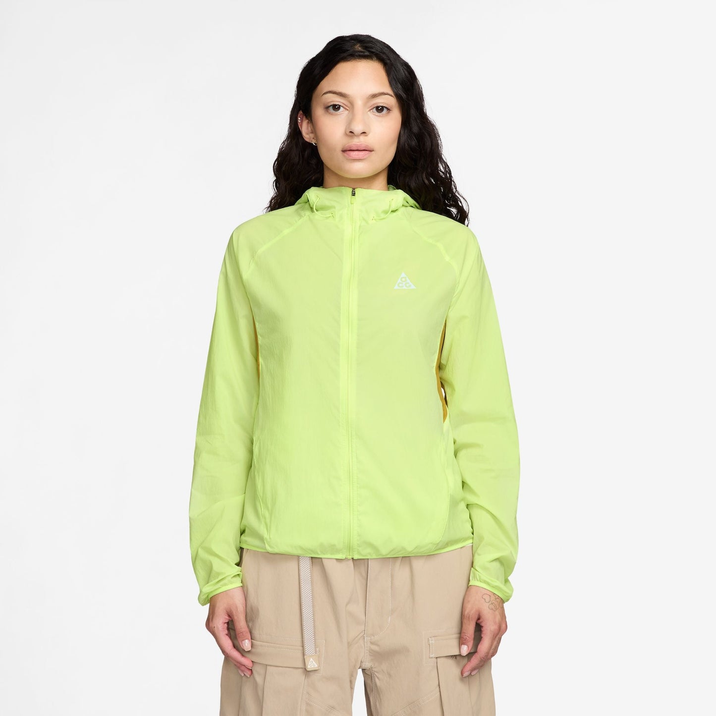 Nike Womens ACG Repel Trail Running Jacket - Light Lemon Twist Denim Exchange