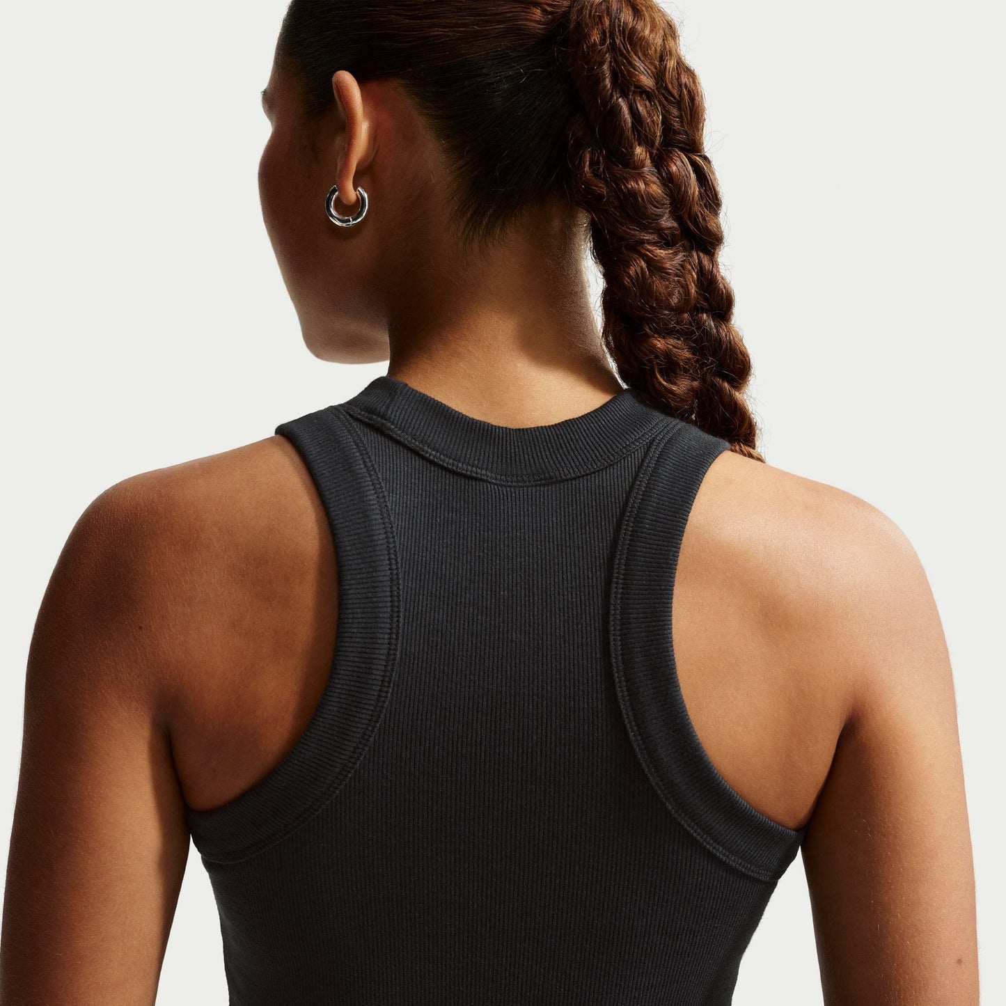 Nike Womens Chill Knit Tight Ribbed Tank Dress - Black Denim Exchange