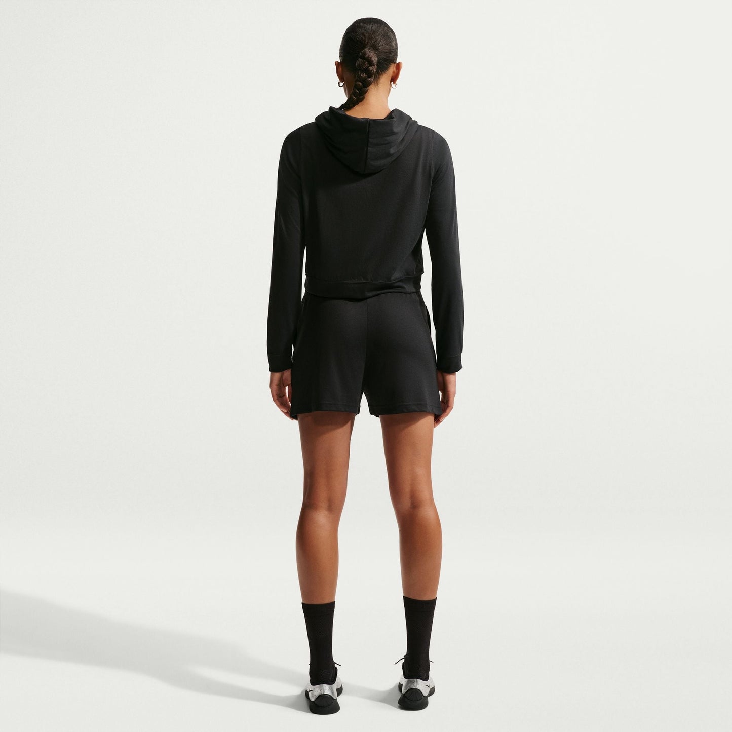 Nike Womens Sportswear Chill Knit Lightweight Hoodie - Black/Chalk Denim Exchange