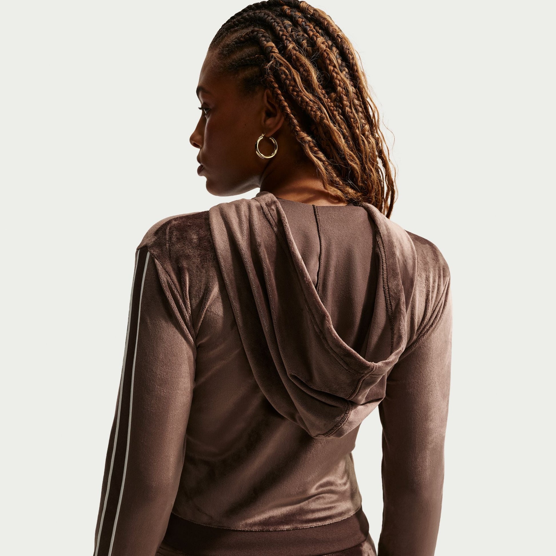 Nike Womens Full Zip Long Sleeve - Baraque Brown Denim Exchange