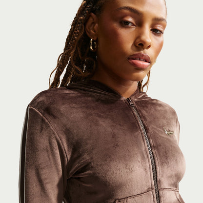 Nike Womens Full Zip Long Sleeve - Baraque Brown Denim Exchange