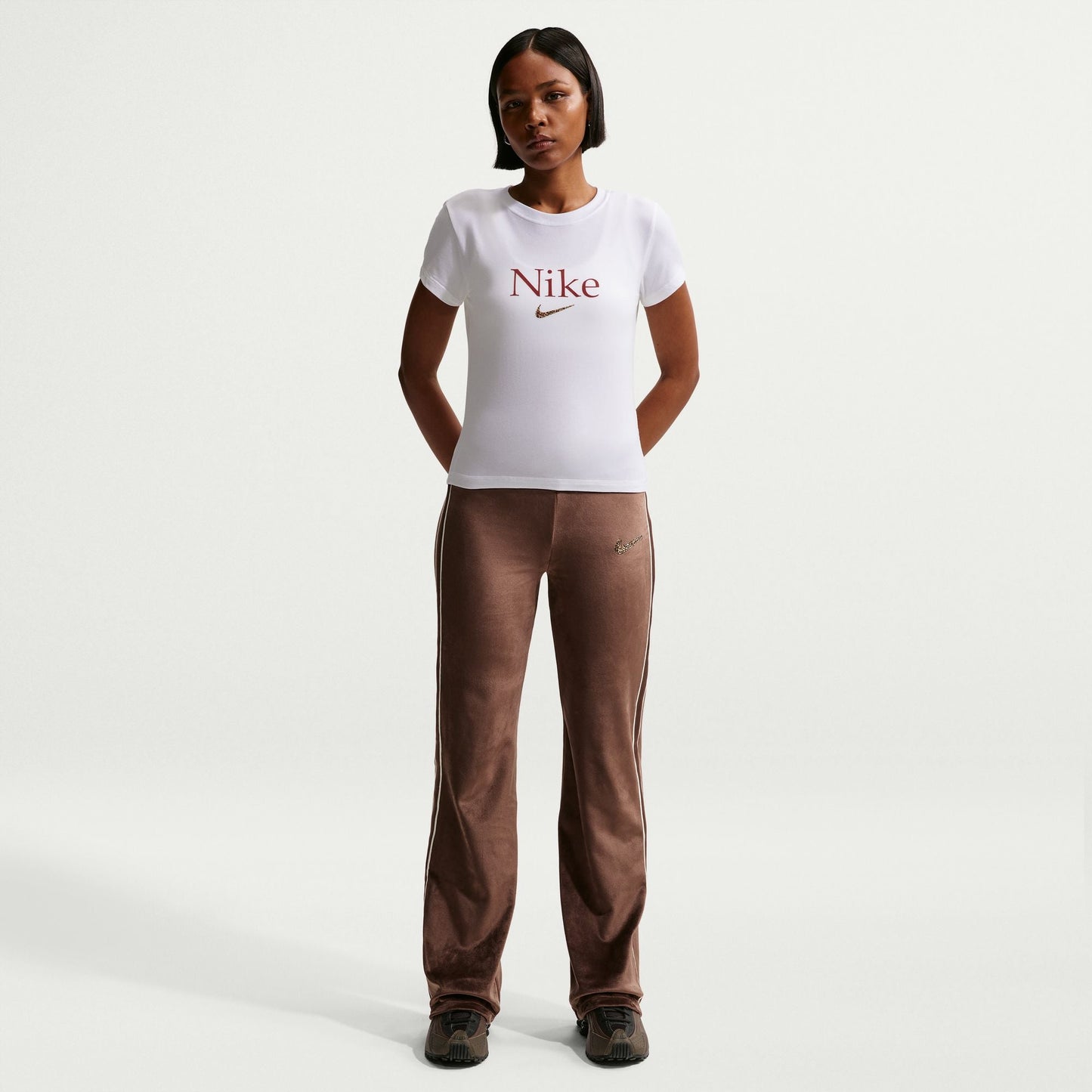 Nike Womens Cropped Tee - White Denim Exchange