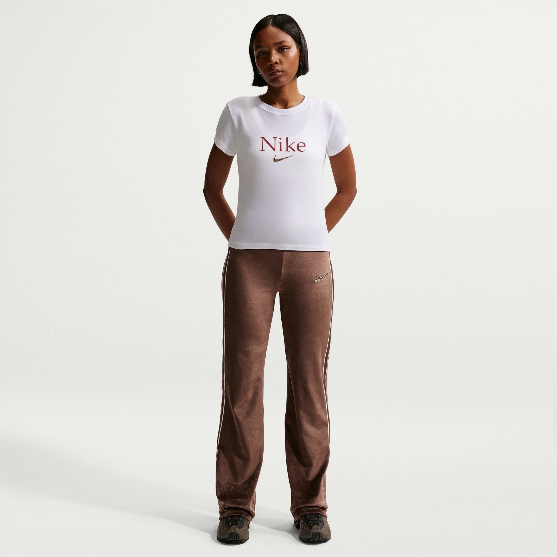 Nike Womens Cropped Tee - White Denim Exchange