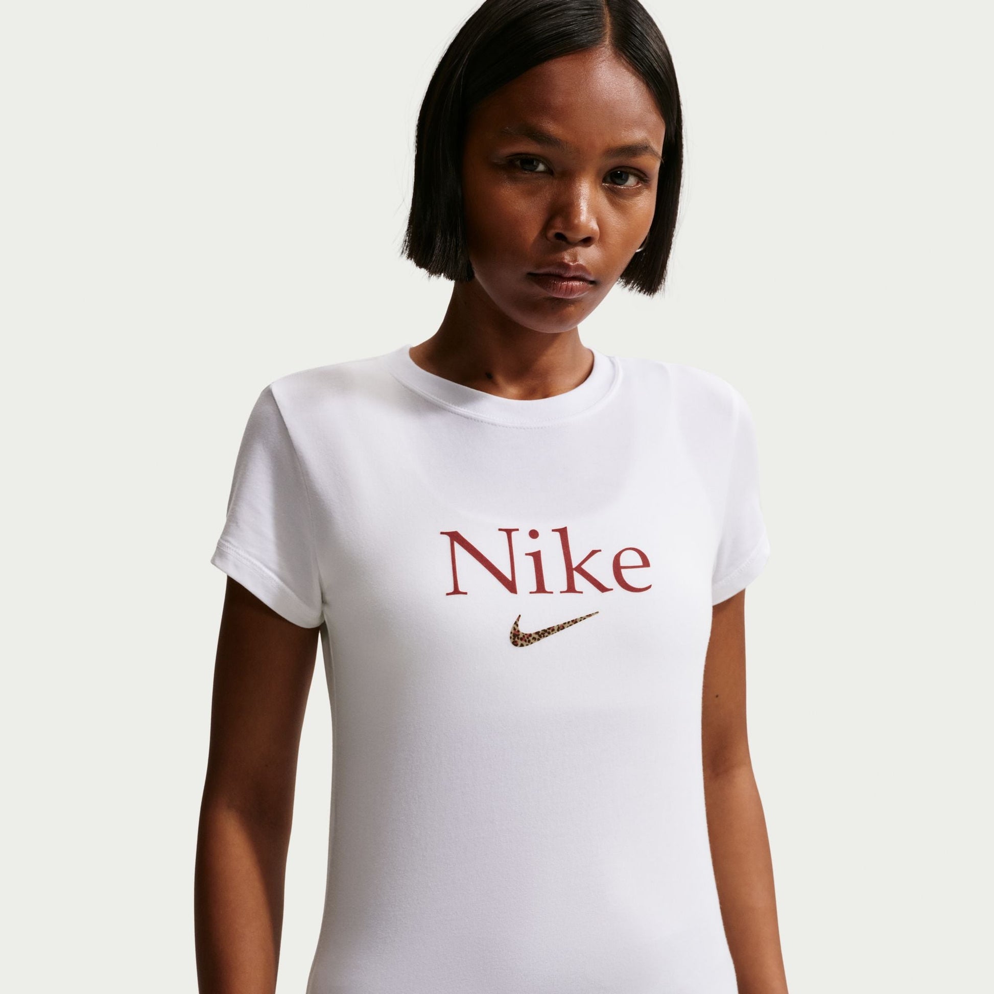 Nike Womens Cropped Tee - White Denim Exchange