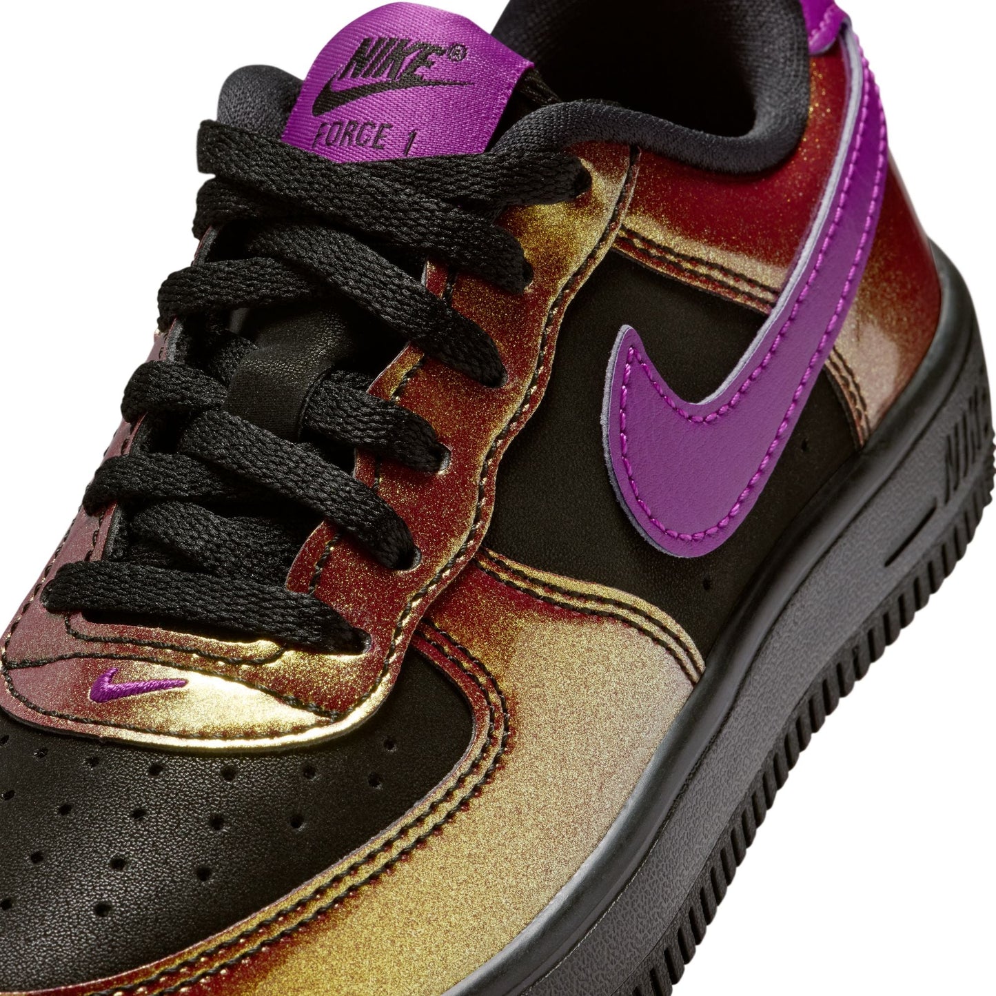 Nike (PS) Force 1 Low Lv8 4 - Black/Bold Berry Denim Exchange