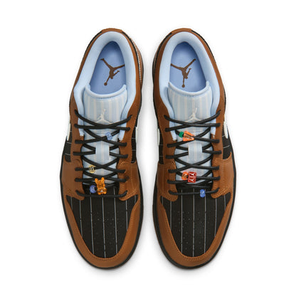 Air Jordan Mens 1 Low SE - Light British Tan Denim Exchange