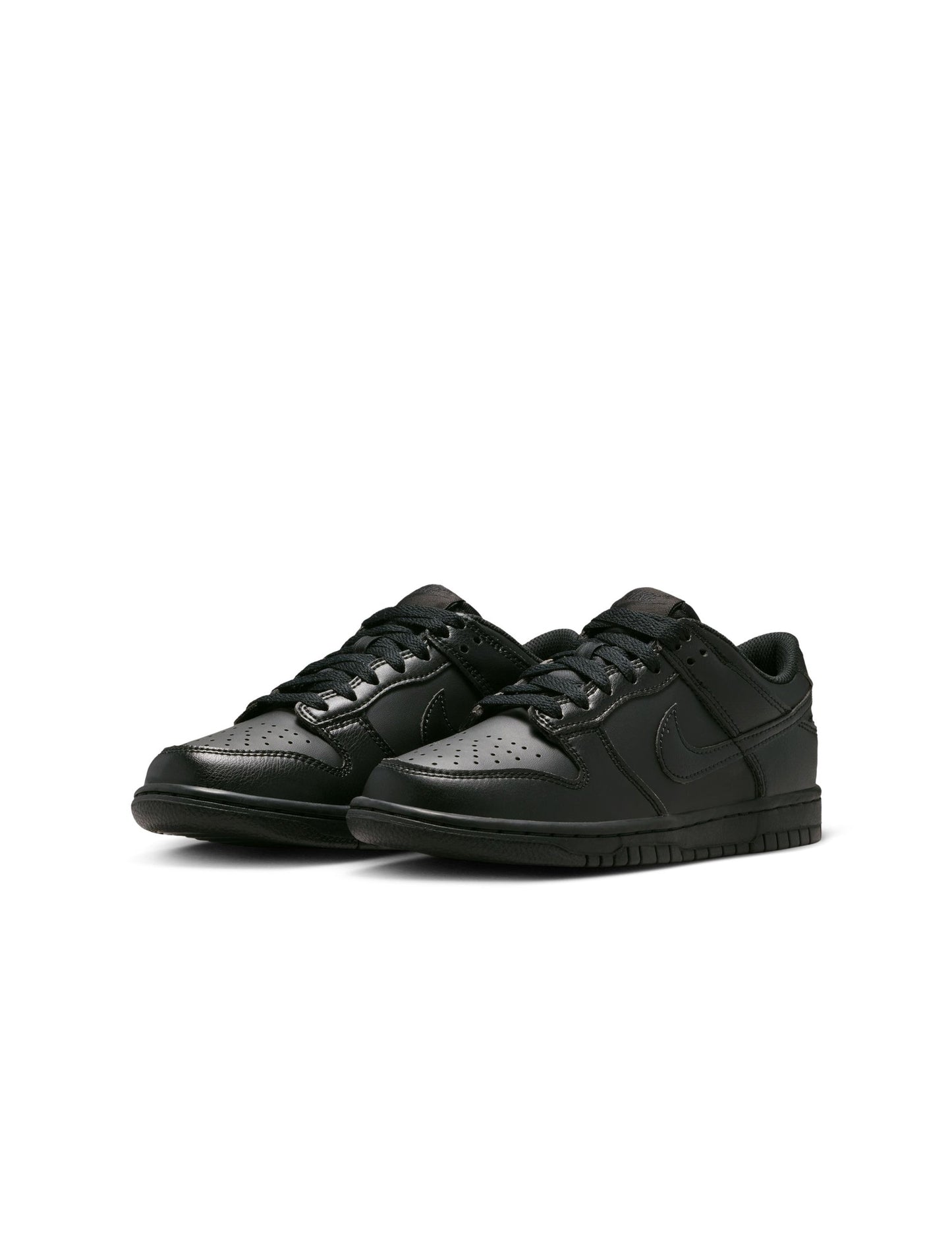 Nike Big Kids Dunk Low - Triple Black Denim Exchange