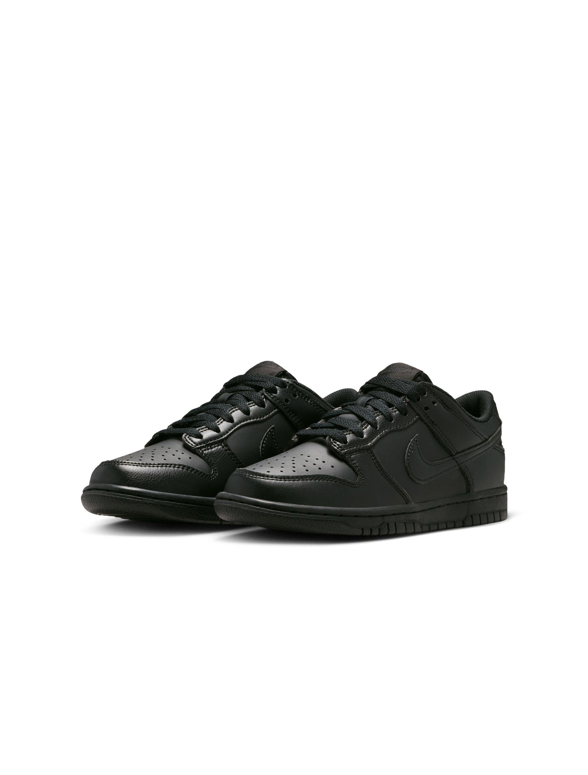Nike Big Kids Dunk Low - Triple Black Denim Exchange