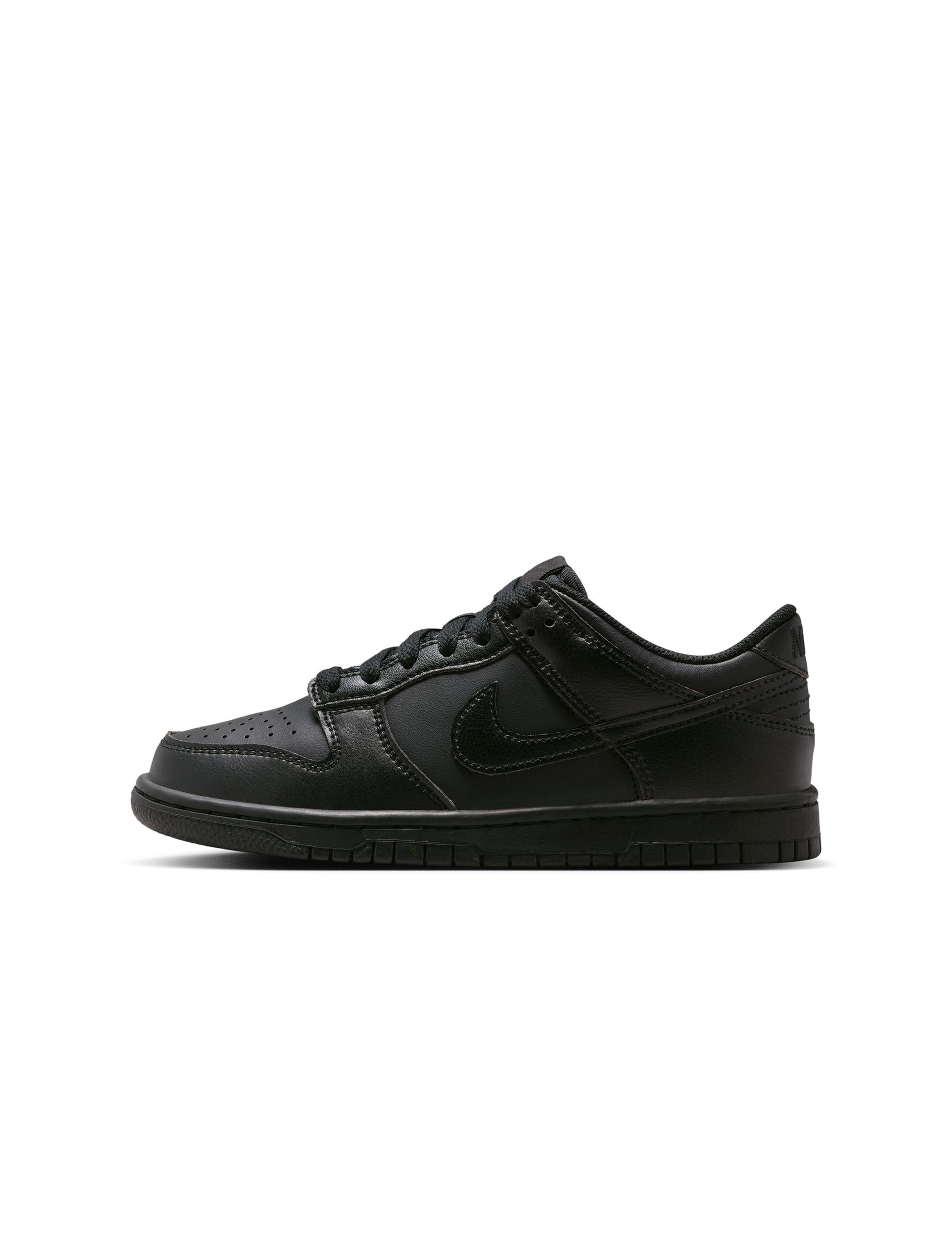 Nike Big Kids Dunk Low - Triple Black Denim Exchange