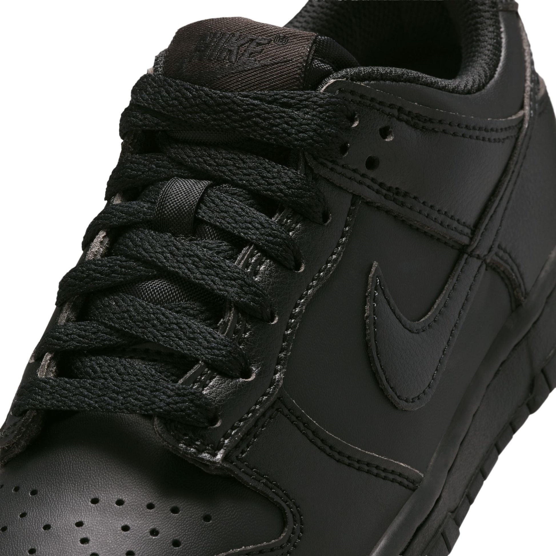 Nike Big Kids Dunk Low - Triple Black Denim Exchange