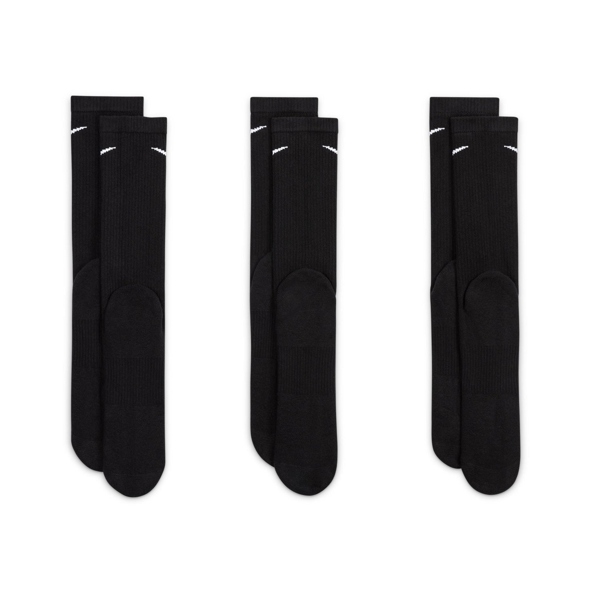 Nike 3-Pack Everyday Plus Cushioned Socks - Black Denim Exchange