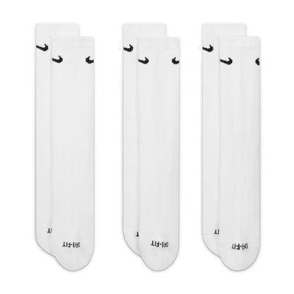 Nike Adult 3-Pack Everyday Plus Cushioned Socks - White Denim Exchange