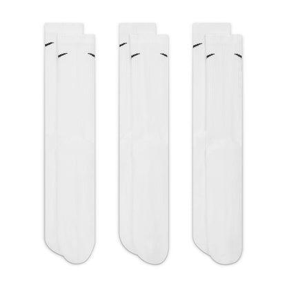 Nike Adult 3-Pack Everyday Plus Cushioned Socks - White Denim Exchange
