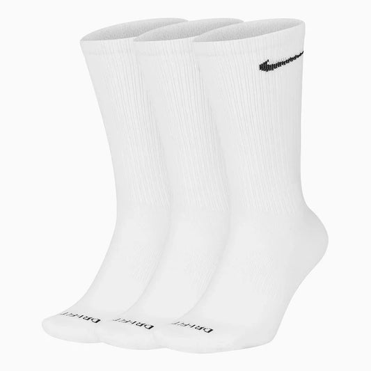 Nike 3-Pack Everyday Plus Lightweight Crew Socks - White Denim Exchange