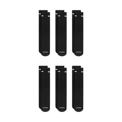 Nike Dri-Fit 6-Pack Cushioned Crew Socks - Black Denim Exchange