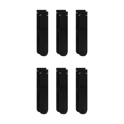 Nike Dri-Fit 6-Pack Cushioned Crew Socks - Black Denim Exchange