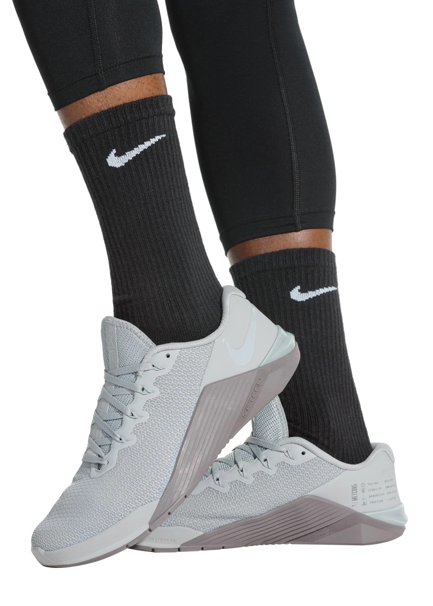 Nike Dri-Fit 6-Pack Cushioned Crew Socks - Black Denim Exchange