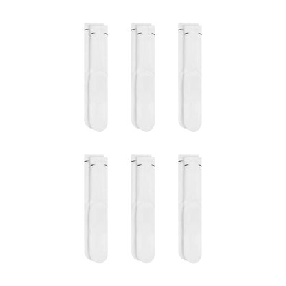 Nike Dri-Fit 6-Pack Cushioned Crew Socks - White Denim Exchange