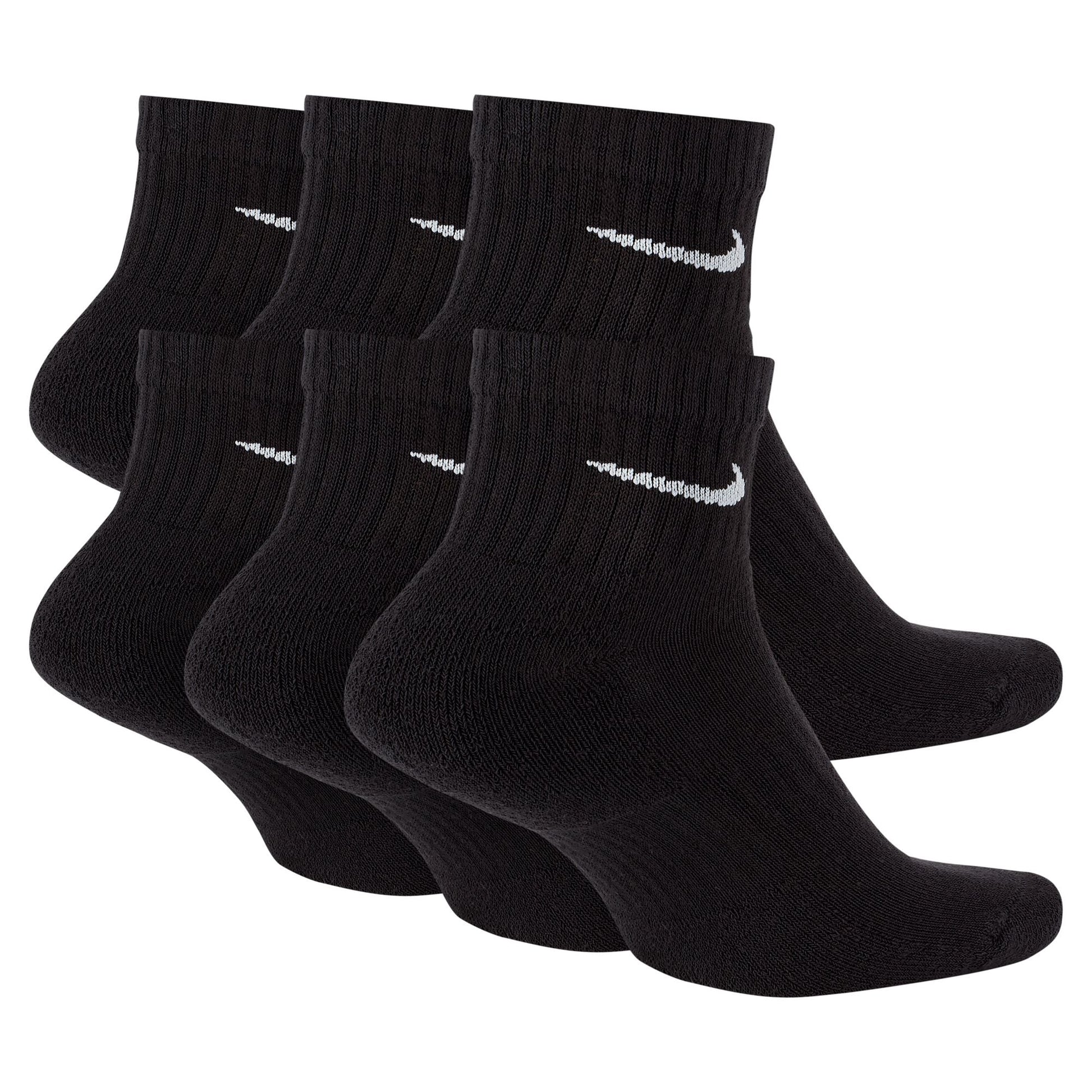 Nike Men's Everyday Cushioned 6-Pack Ankle Socks - Black Denim Exchange