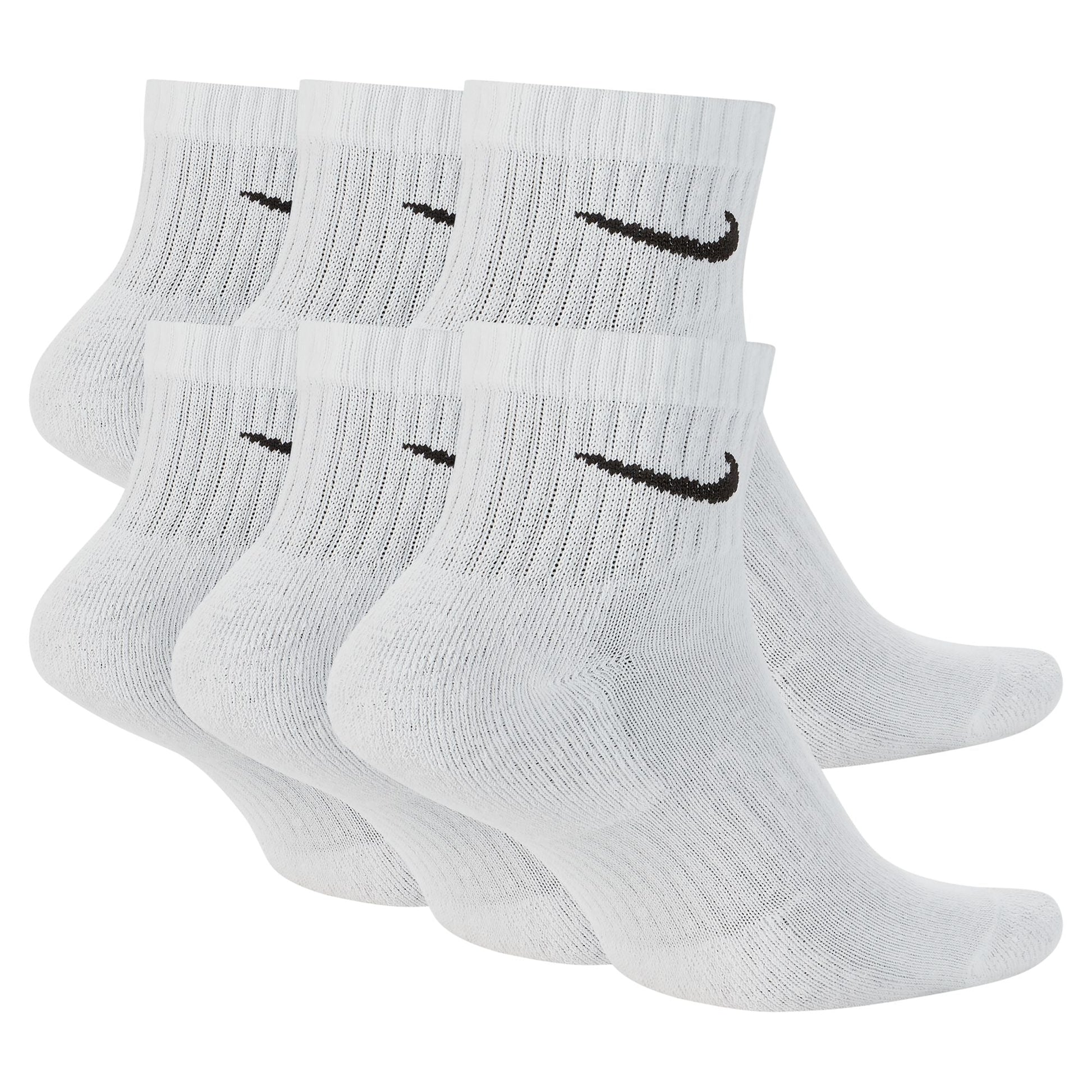 Nike Men's Everyday Cushioned 6-Pack Ankle Socks - White Denim Exchange