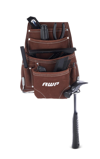 AWP 1LS-688-2 Suede Leather Tool Pouch VM Hardware