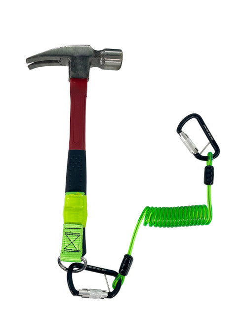Frontline TLC05 ToolGrip Coil Tool Tether 5 lbs with Double Self-locking Aluminum Carabiner VM Hardware