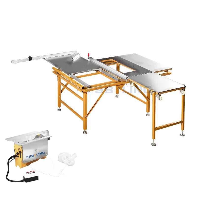 New Folding Portable Precision Multi-function Dust-free Miter Cut Double Invisible Guide Push Table Saws NovaCart