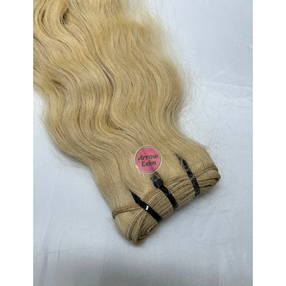 Wholesale 100% Natural Blonde Curly Remy Human Hair Extensions 10A Machine Double Weft Single Drawn Ends Bulk Export Supplier NovaCart