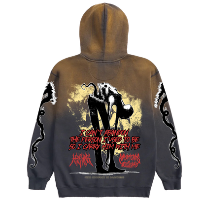 Abandon Full Zip Up Hoodie Black