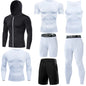 Compression 7 Pieces Sets High Quality Men Quick Dry  Polyester Sports Track Suit Training Sportswear Sports Suit NovaCart