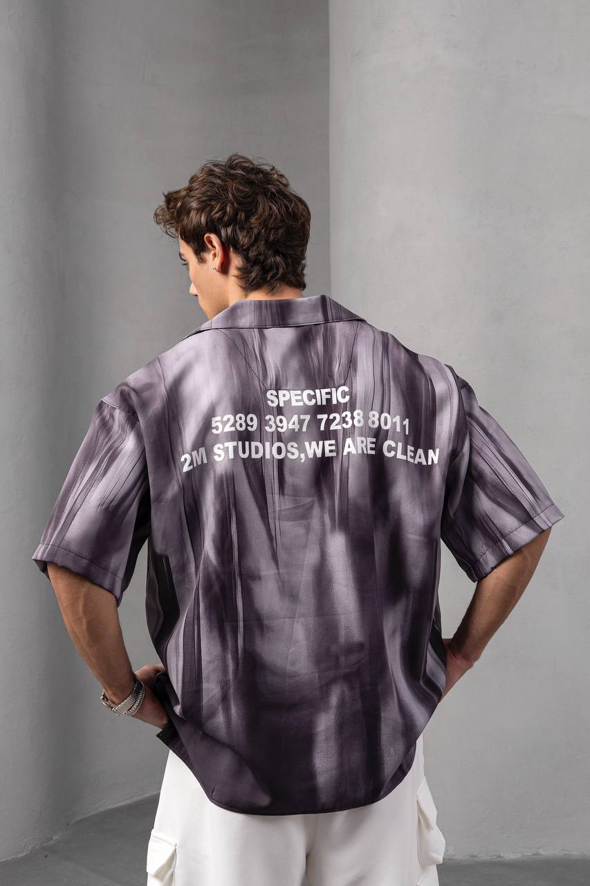 Abstract Fade Print Shirt Withinblack