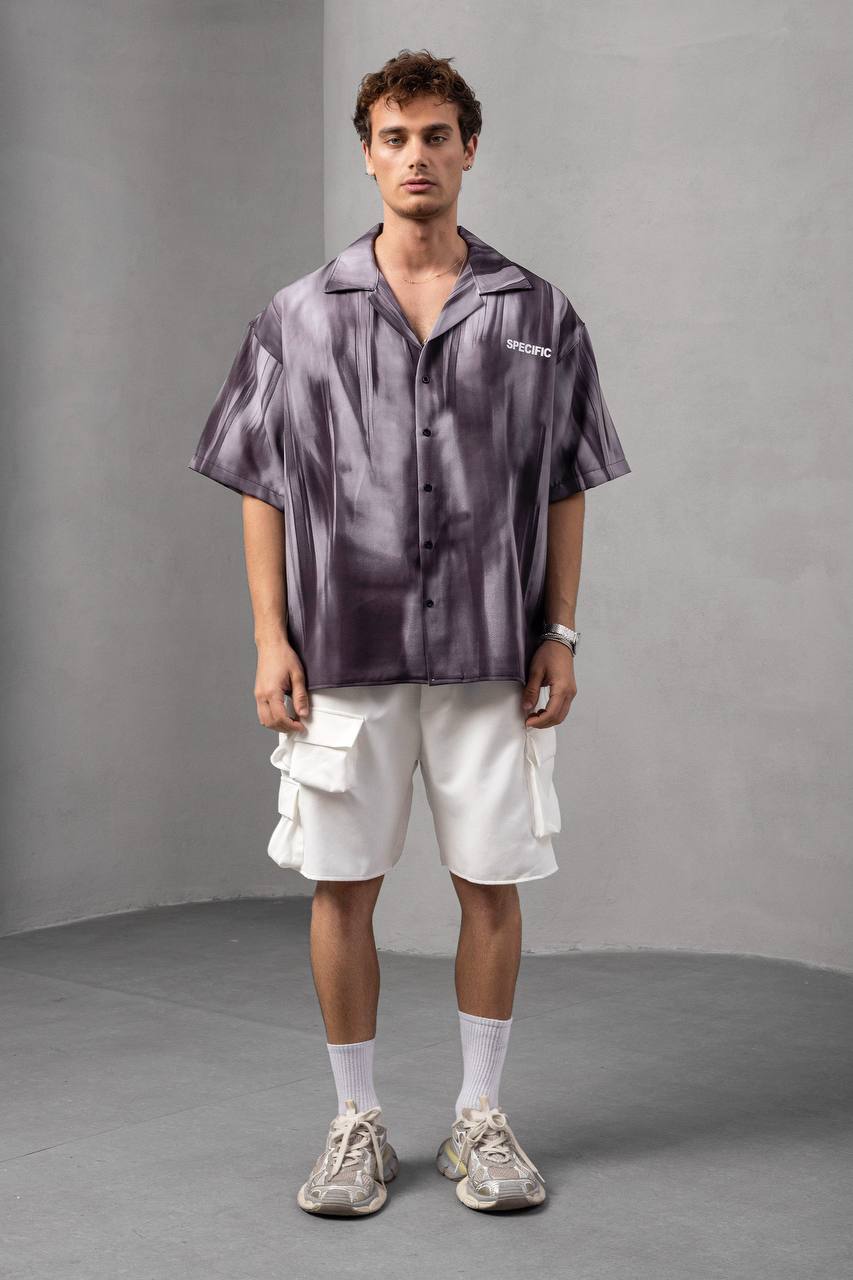 Abstract Fade Print Shirt Withinblack
