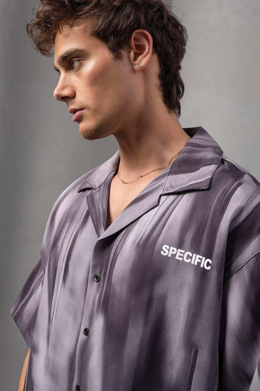 Abstract Fade Print Shirt Withinblack