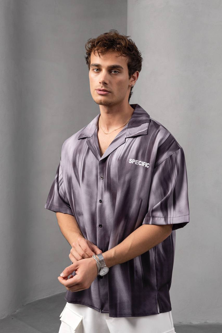 Abstract Fade Print Shirt Withinblack