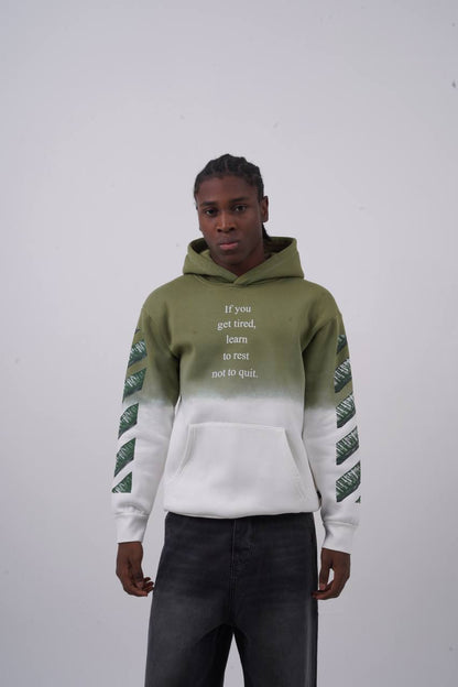 Abstract Geometric Graphic Oversized Hoodie Withinblack