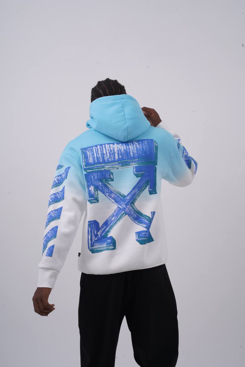 Abstract Geometric Graphic Oversized Hoodie Withinblack